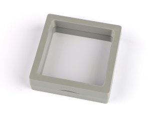 Krabička / rámeček s průhlednou fólií k vystavení zboží a dárkovému balení 7x7 cm