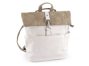 Dámský batoh / kabelka 2v1 z imitace broušené kůže 35x37 cm