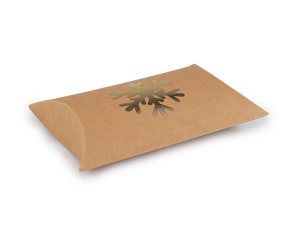Vánoční dárková krabička s metalickým potiskem