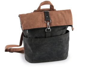 Dámský batoh / kabelka 2v1 z imitace broušené kůže 35x37 cm