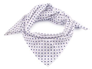 Bavlněný šátek s puntíky 65x65 cm