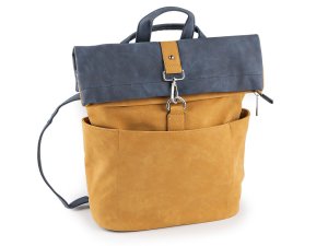 Dámský batoh / kabelka 2v1 z imitace broušené kůže 35x37 cm
