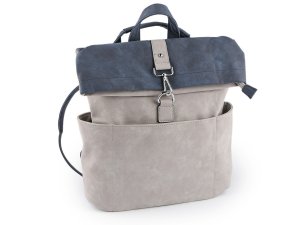 Dámský batoh / kabelka 2v1 z imitace broušené kůže 35x37 cm