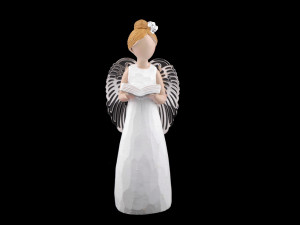 Dekorace anděl s kovovými křídly