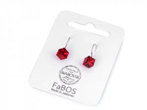 Náušnice se Swarovski Elements kostka