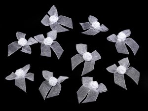 Mašlička monofilová s růžičkou