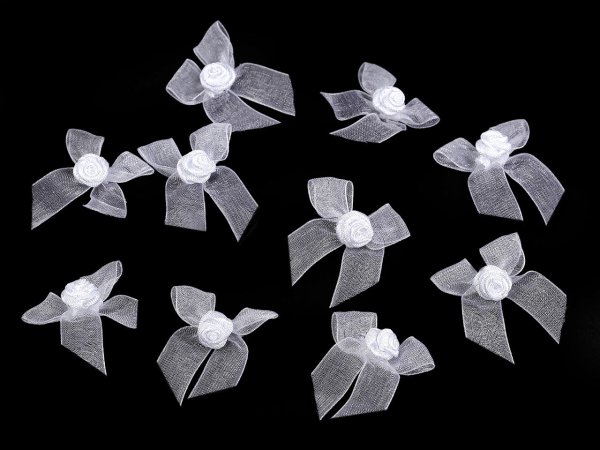 Mašlička monofilová s růžičkou