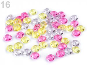 Plastové korálky broušené slavík 6x8 mm