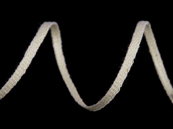 Bavlněná šňůra - pertle šíře 3 mm