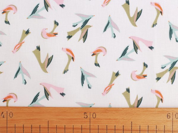 Bavlněná látka / plátno ptáček