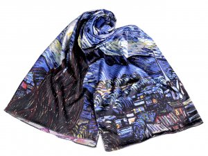 Saténový šátek / šála 70x180 cm - 3 viz foto