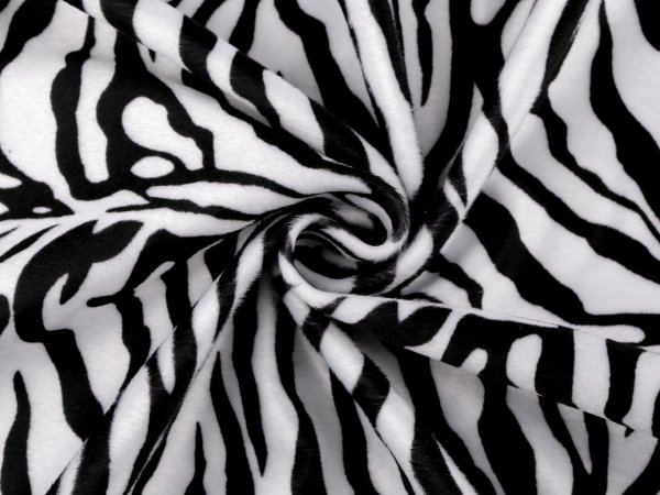 Imitace zvířecí kůže / kožešina zebra