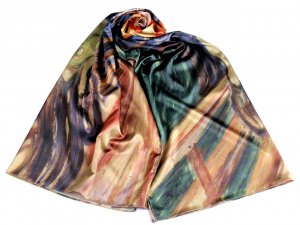 Saténový šátek / šála 70x180 cm - 5 viz foto