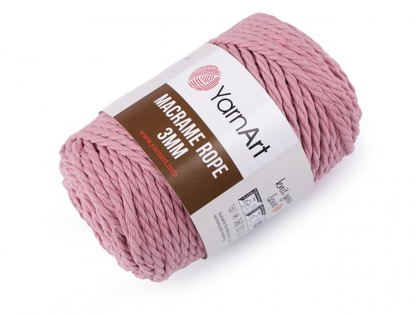 Pletací příze Macrame Rope 3 mm 250 g