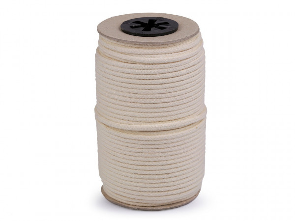 Bavlněná šňůra s duší 2x3 mm