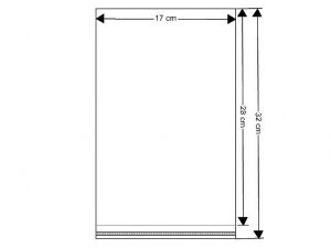 PP sáček s lepicí klopou 17x28 cm