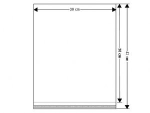 PP sáček s lepicí klopou 30x38 cm