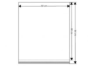 PP sáček s lepicí klopou 50x60 cm