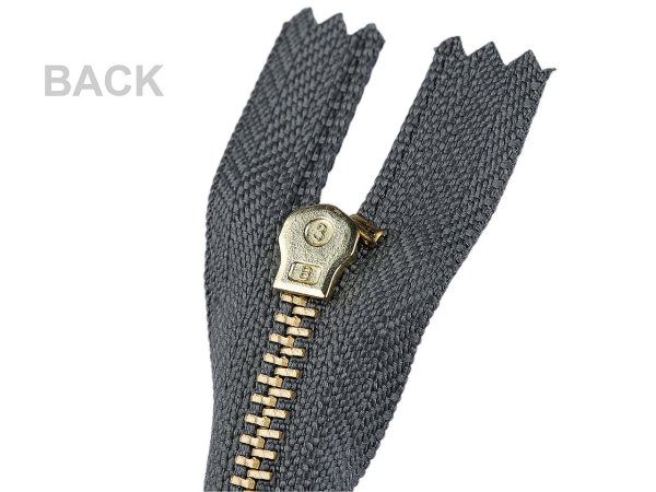 Kovový zip No 4 délka 10 cm kalhotový