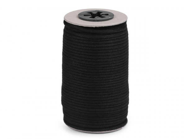 Bavlněná šňůra s duší 2x3 mm