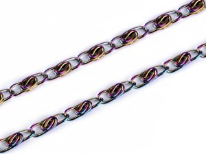 Řetěz šíře 4 mm duhový