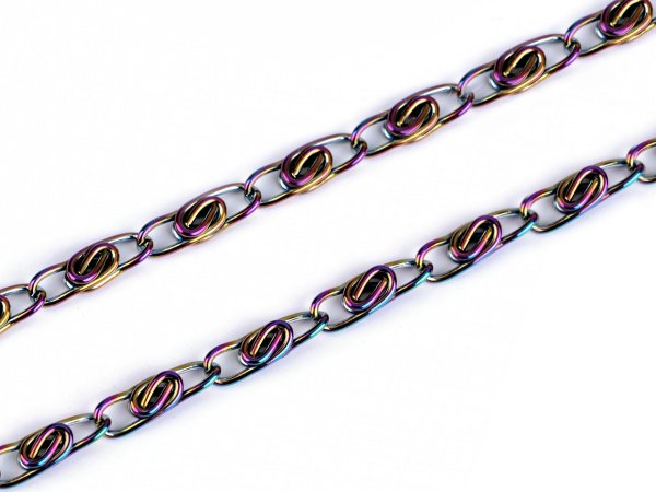 Řetěz šíře 4 mm duhový