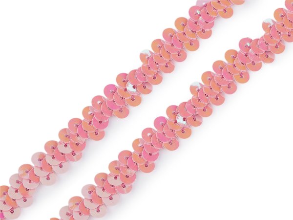 Flitrový prýmek šíře 10 mm elastický