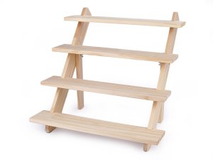 Dřevěný stojan / dekorační schůdky 2. jakost
