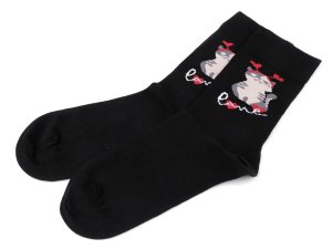 Veselé ponožky Wola, bavlněné - 77 (vel. 42-44) černá