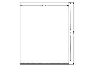 PP sáček s lepicí klopou 30x45 cm