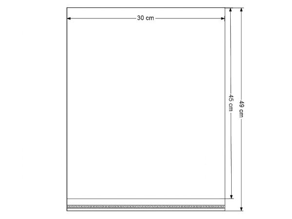 PP sáček s lepicí klopou 30x45 cm