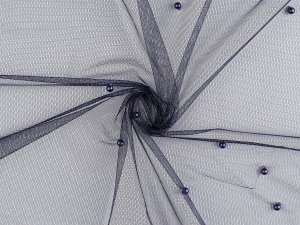 Tyl jemný s perlami