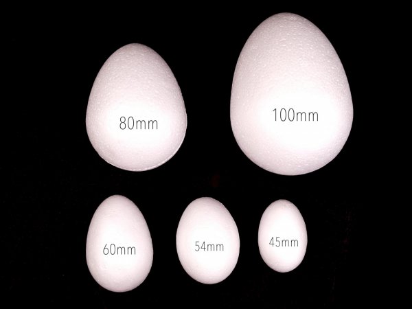 Polystyrenové vejce výška 45mm