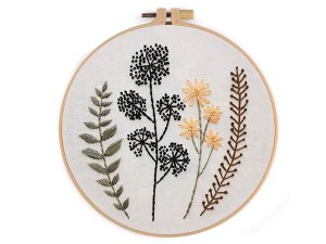 Sada na vyšívání s předtištěným motivem, rostliny, traviny