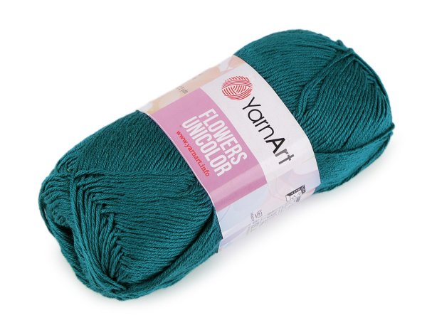 Pletací příze Flowers unicolor 50 g