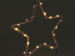Dekorace vánoční svítící LED hvězda se zápichem