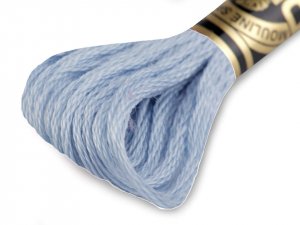 Vyšívací příze DMC Mouliné Spécial Cotton - 157 modrá ledová