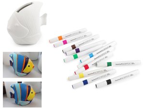 Akrylový fix / popisovač sada 12 ks, 1-2,5 mm