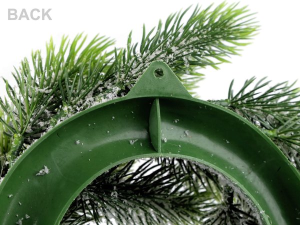 Umělý vánoční věnec zasněžený Ø25 cm