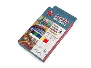 Akrylový fix / popisovač sada 12 ks, 1-2,5 mm