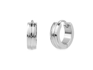 Náušnice z nerezové oceli kroužky