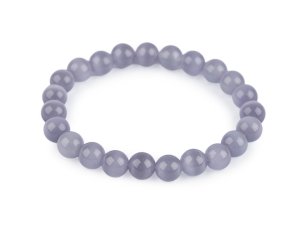 Náramek z minerálních, syntetických a skleněných korálků