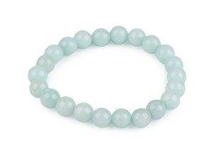 Náramek z minerálních, syntetických a skleněných korálků