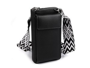 Peněženka s kapsou na mobil přes rameno crossbody 11x20 cm
