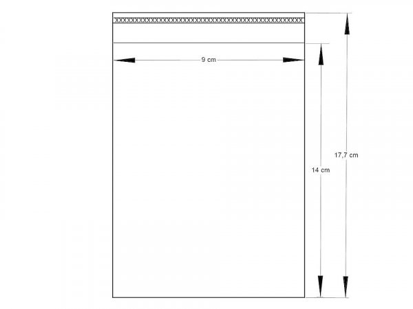 Bublinkové sáčky s lepicí lištou 9x14 cm