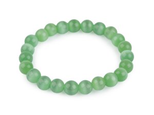 Náramek z minerálních, syntetických a skleněných korálků