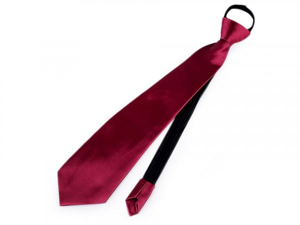 Saténová párty kravata jednobarevná