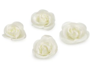 Textilní květ růže Ø3 cm