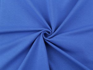 Teplákovina bavlněná nepočesaná jednobarevná - 9 (2134) modrá