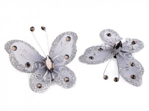 Motýl s kamínky 5x5,5 cm
